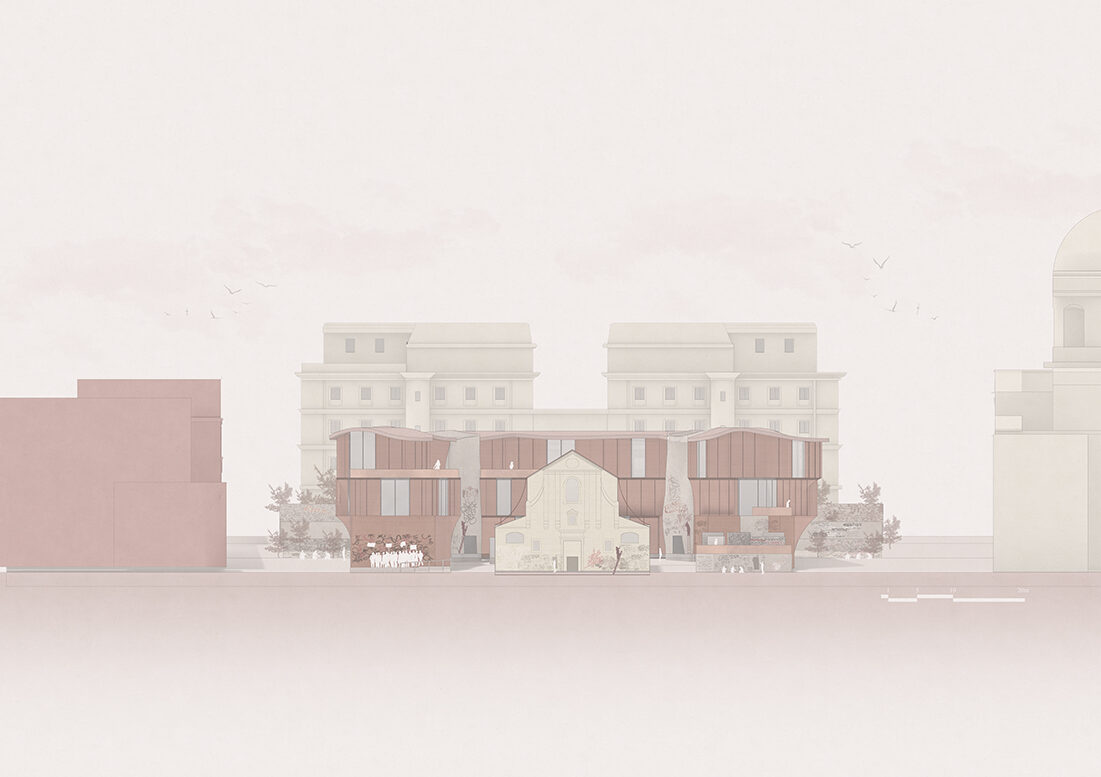 Front Elevation of building scheme